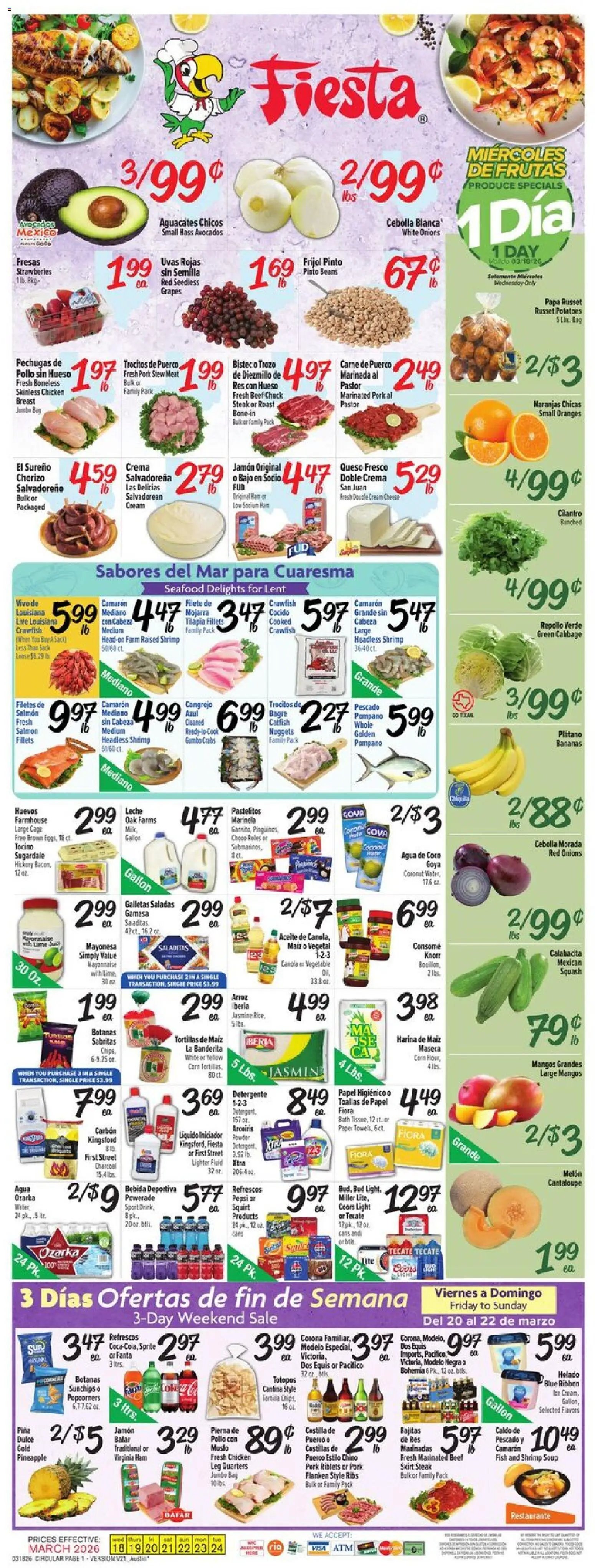 Fiesta Mart offer from 03/18/2026 Fiesta Mart Weekly Ad