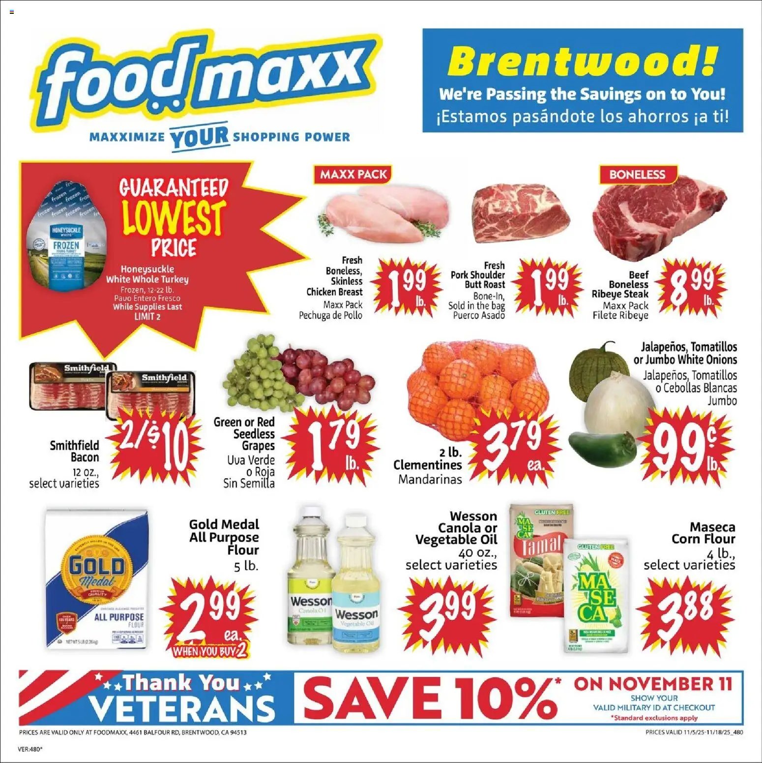 FoodMaxx offer from 11/05/2025 Weekly Ad