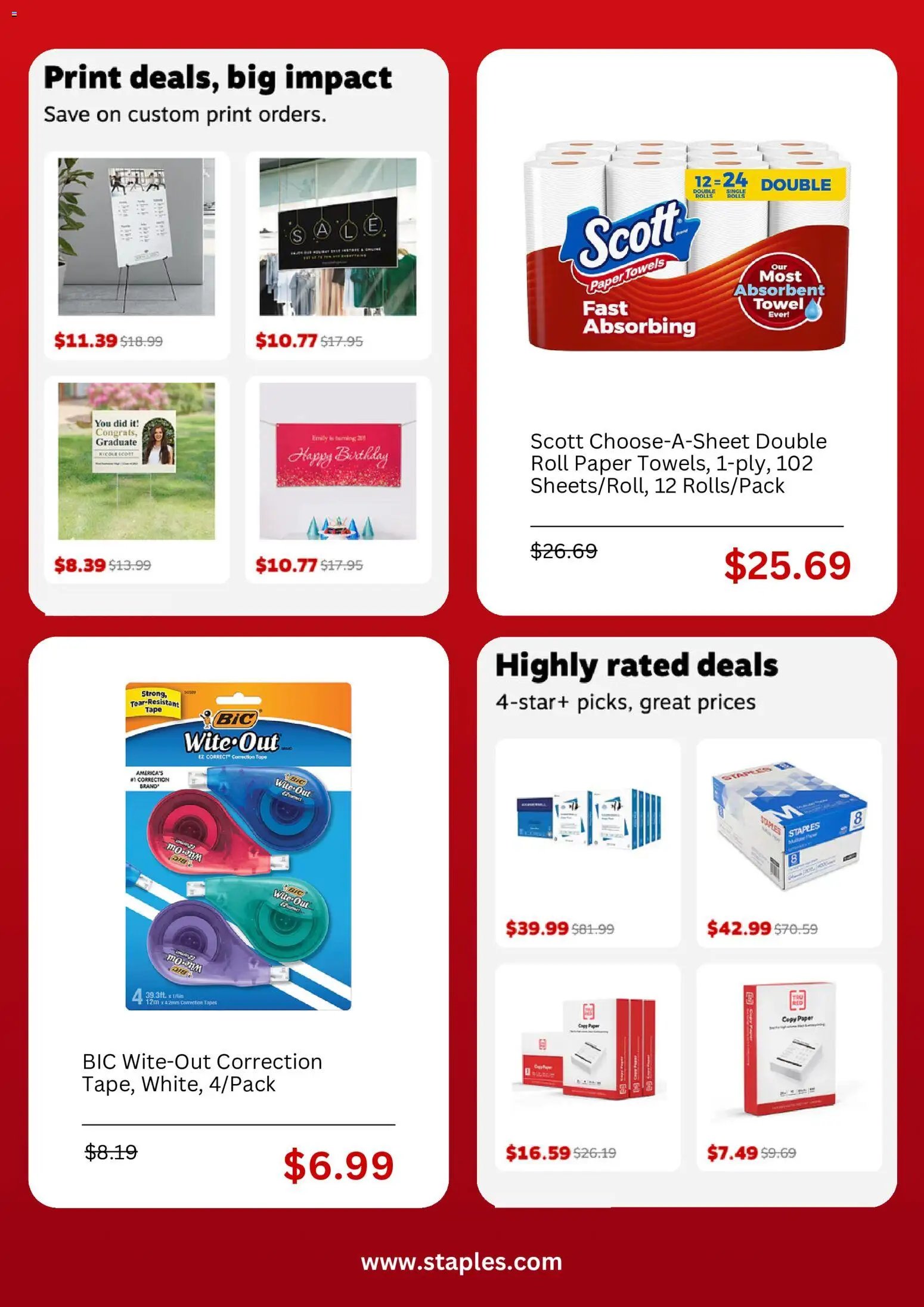 Staples offer from 06/07/2026 Staples Weekly Ad