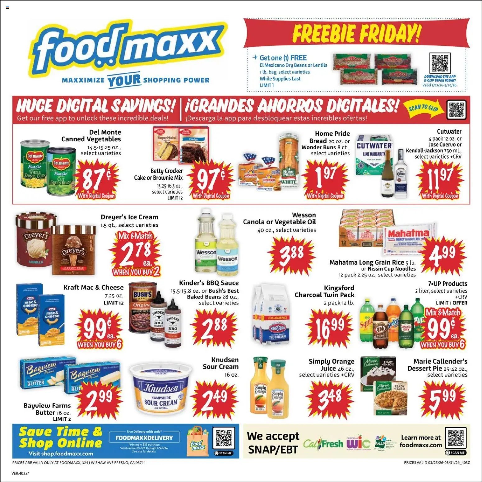 FoodMaxx offer from 03/25/2026 FoodMaxx Weekly Ad - CA