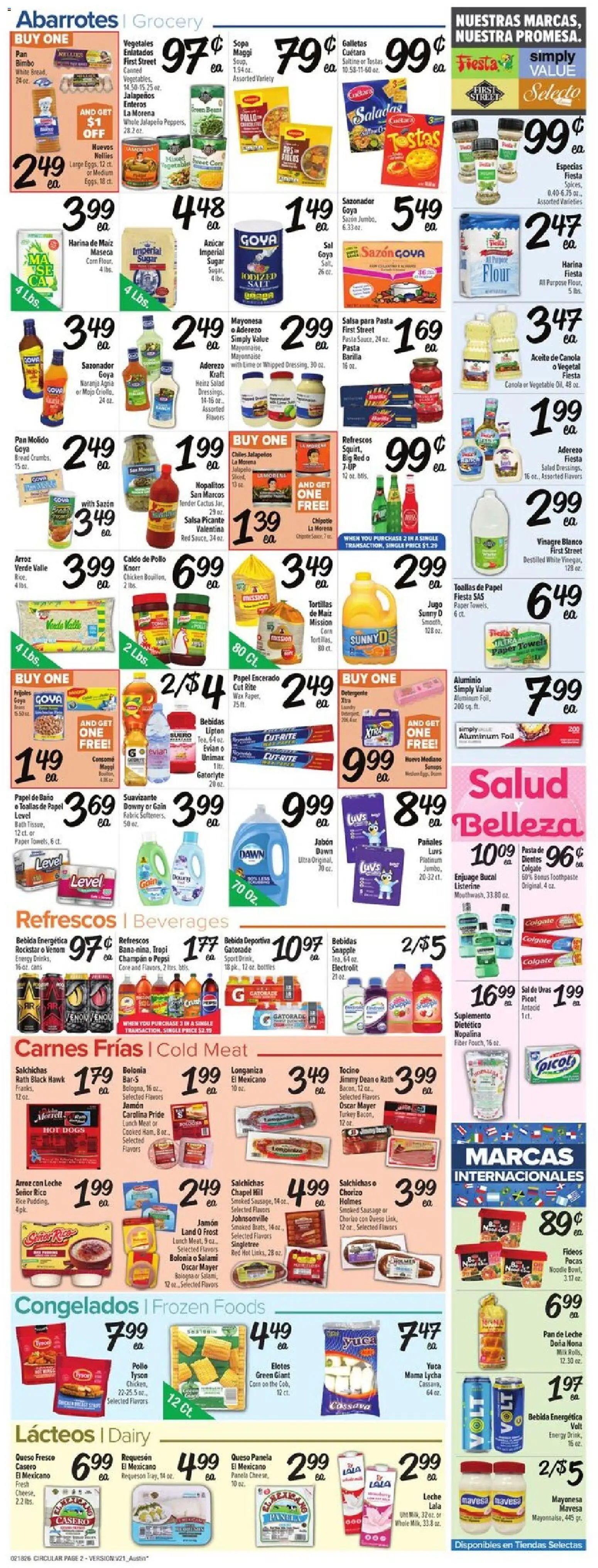 Fiesta Mart offer from 02/18/2026 Weekly Ad