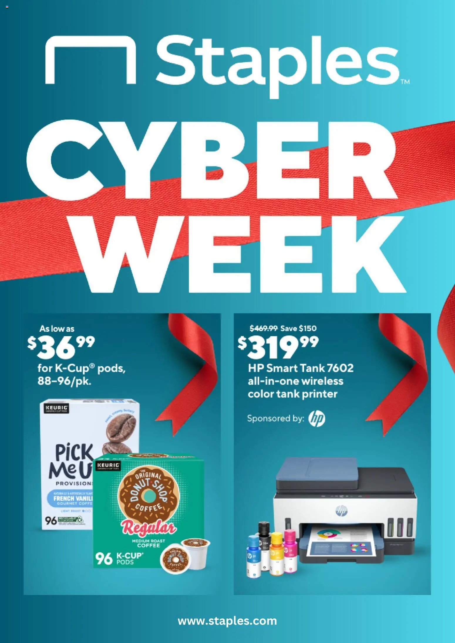 Staples offer from 11/30/2025 Cyber Week