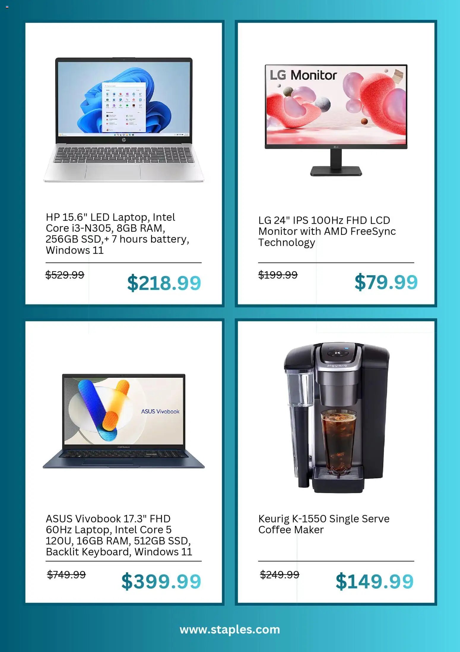 Staples offer from 11/30/2025 Cyber Week