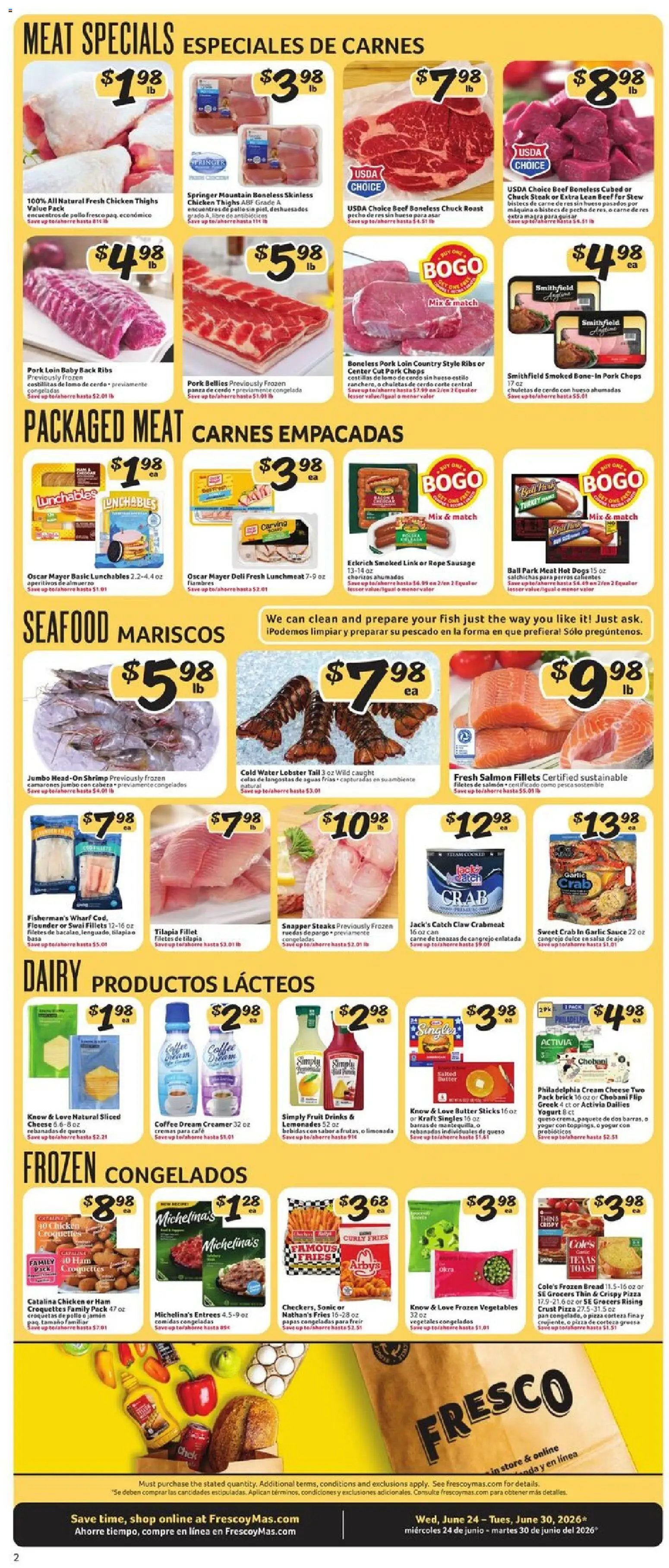 Fresco y Más offer from 06/24/2026 Fresco y Más Weekly Ad