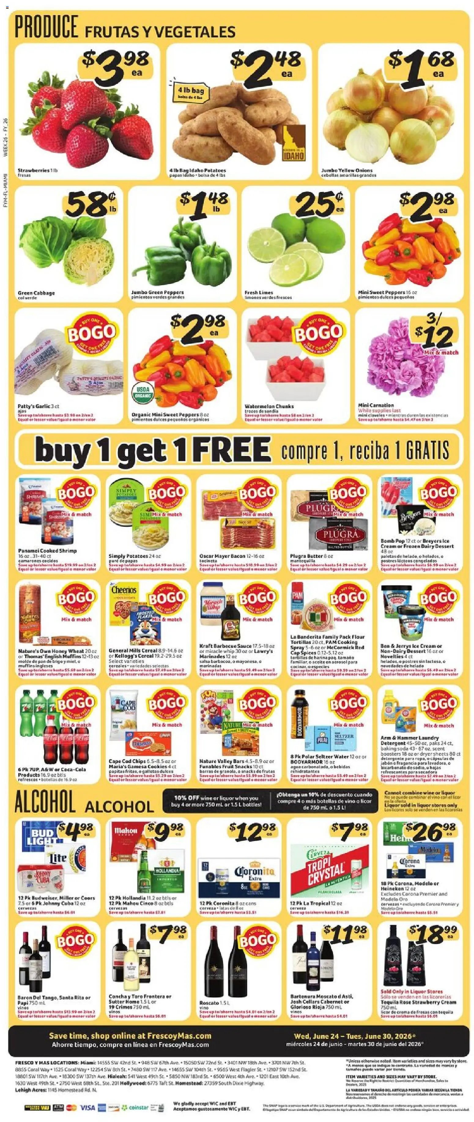 Fresco y Más offer from 06/24/2026 Fresco y Más Weekly Ad