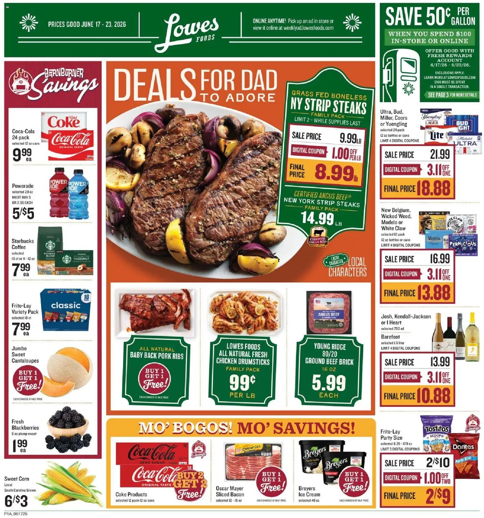 Lowes Foods offer from 06/17/2026 Lowes Foods Weekly Ad