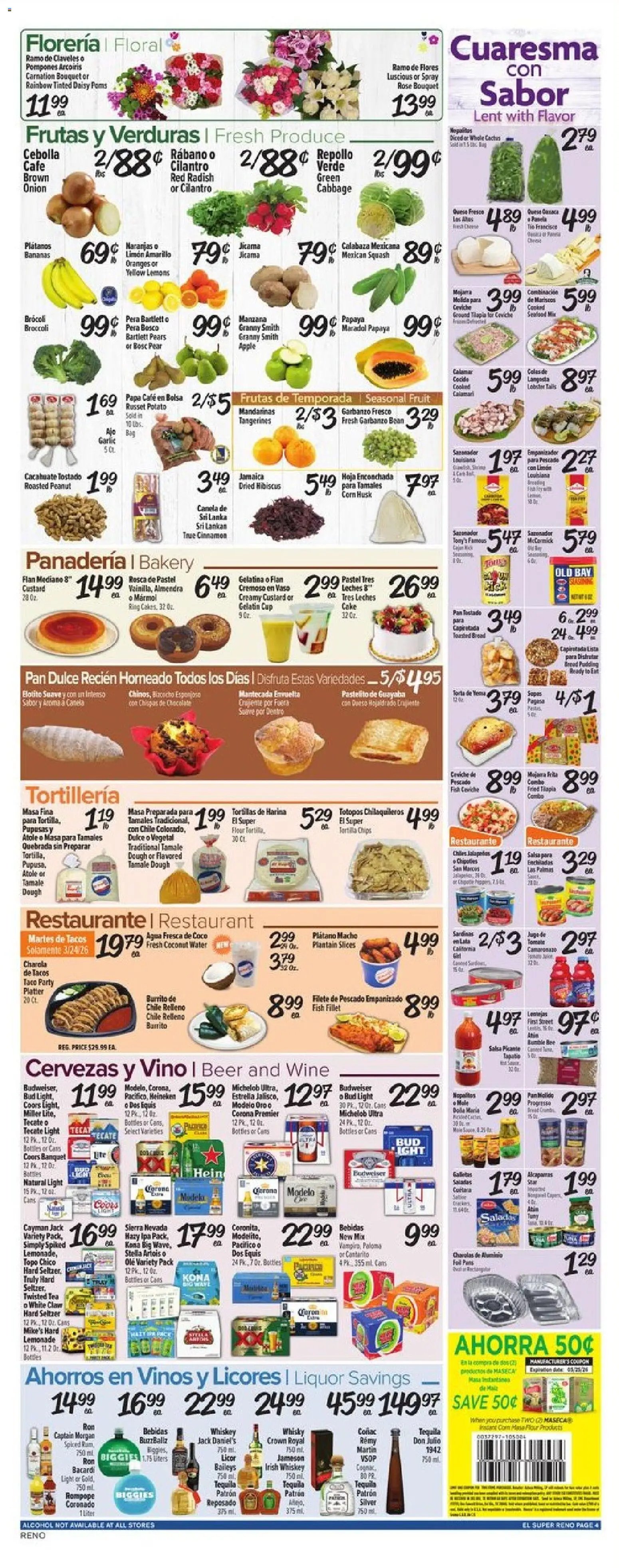 El Super offer from 03/18/2026 El Super Weekly Ad