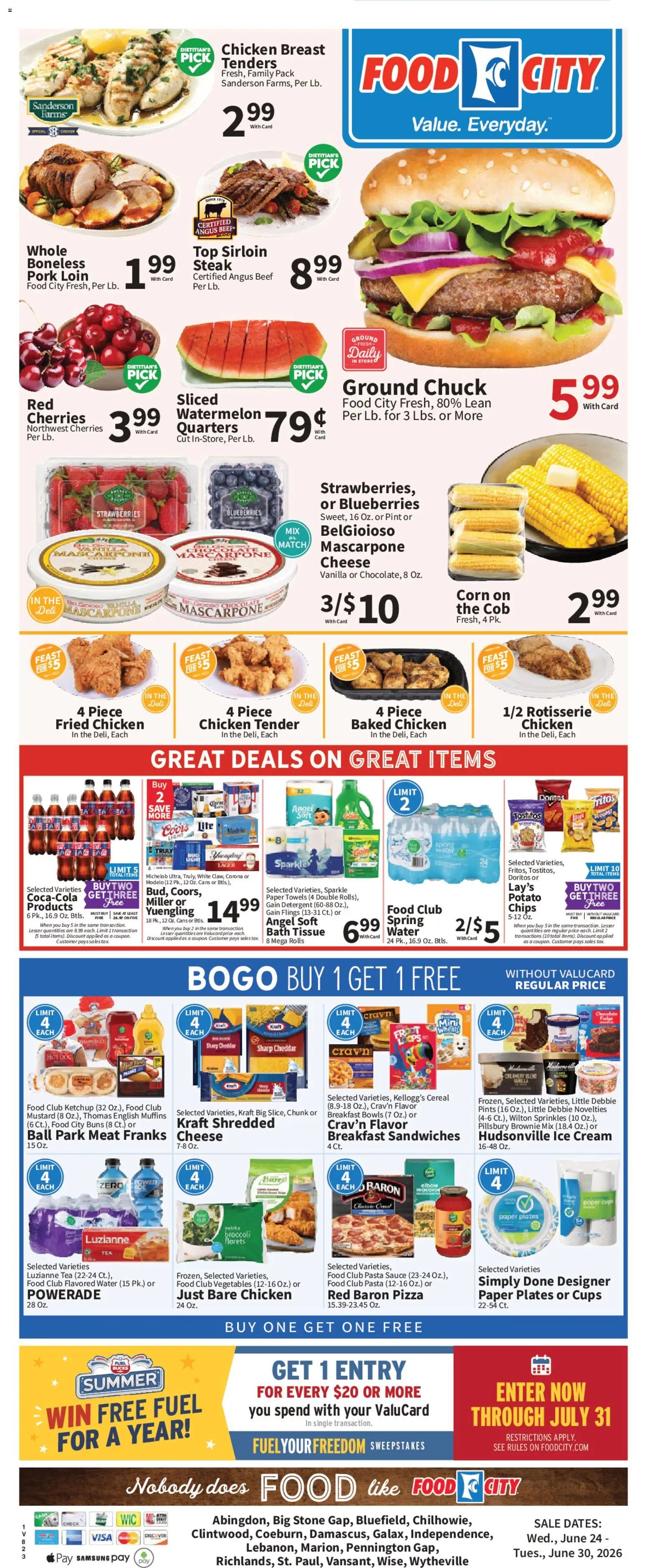Food City offer from 06/24/2026 Food City Weekly Ad
