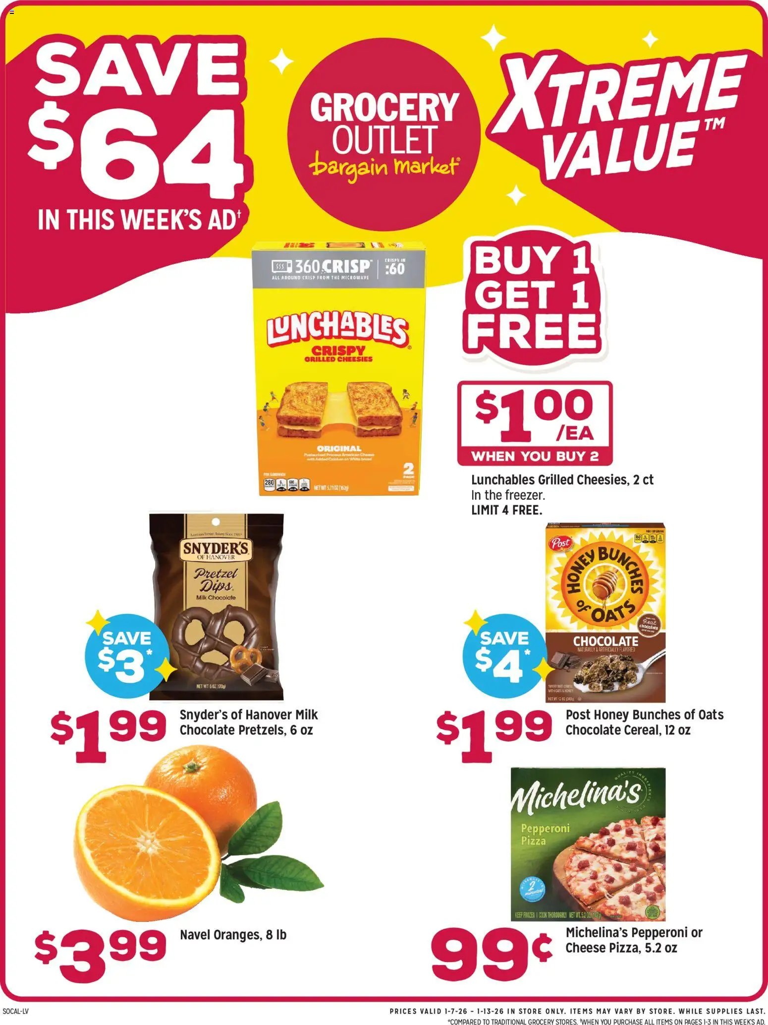 Grocery Outlet offer from 01/07/2026 Weekly Ad - CA