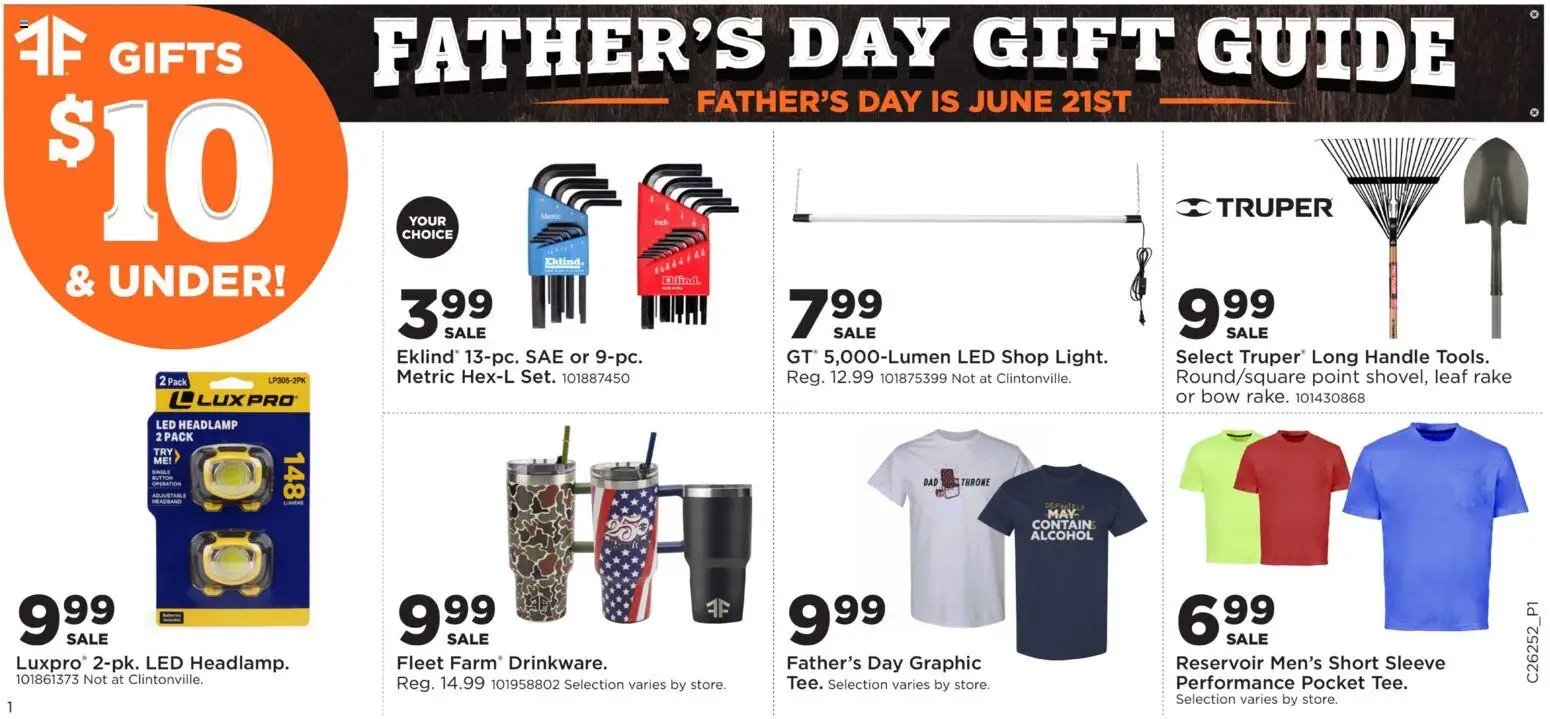 Mills Fleet Farm offer from 06/15/2026 Mills Fleet Farm Father's Day