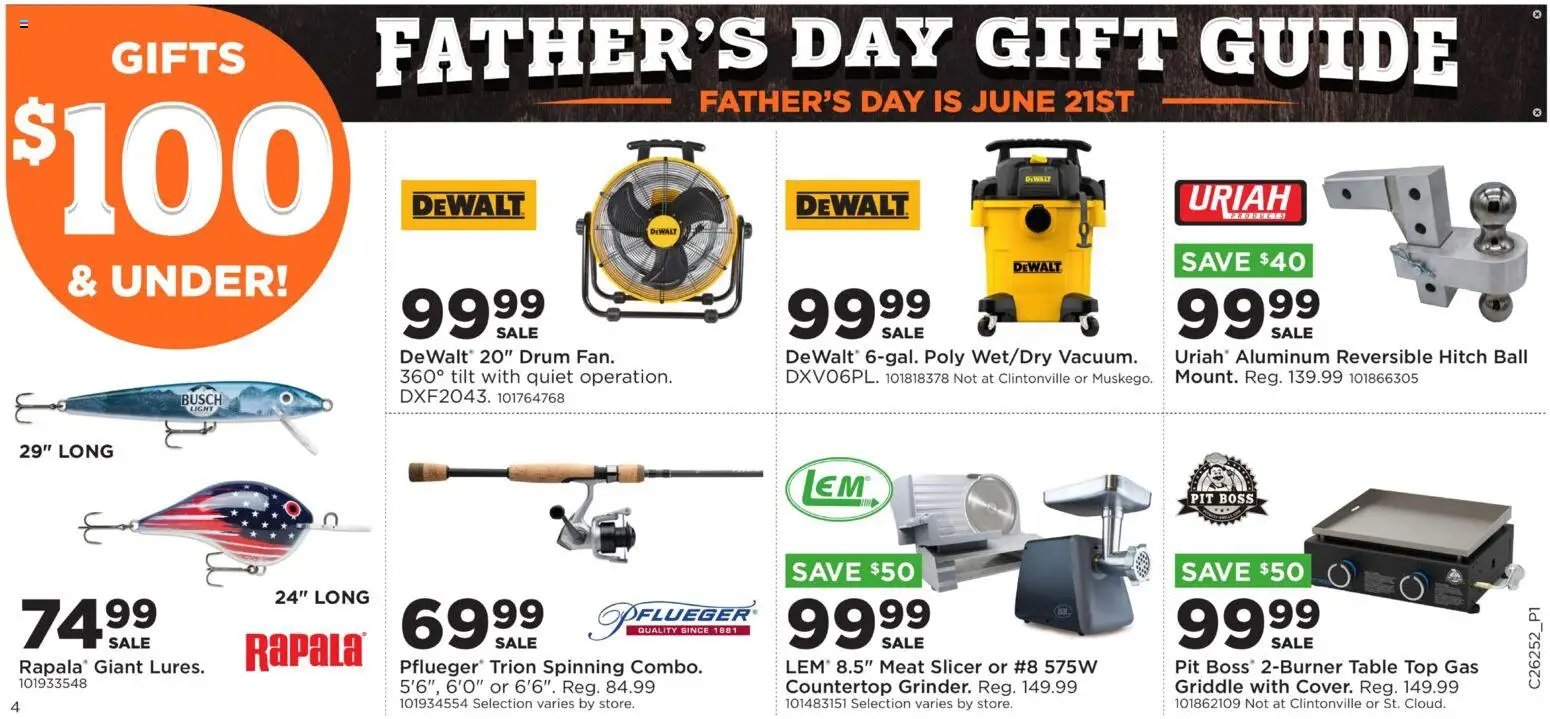 Mills Fleet Farm offer from 06/15/2026 Mills Fleet Farm Father's Day