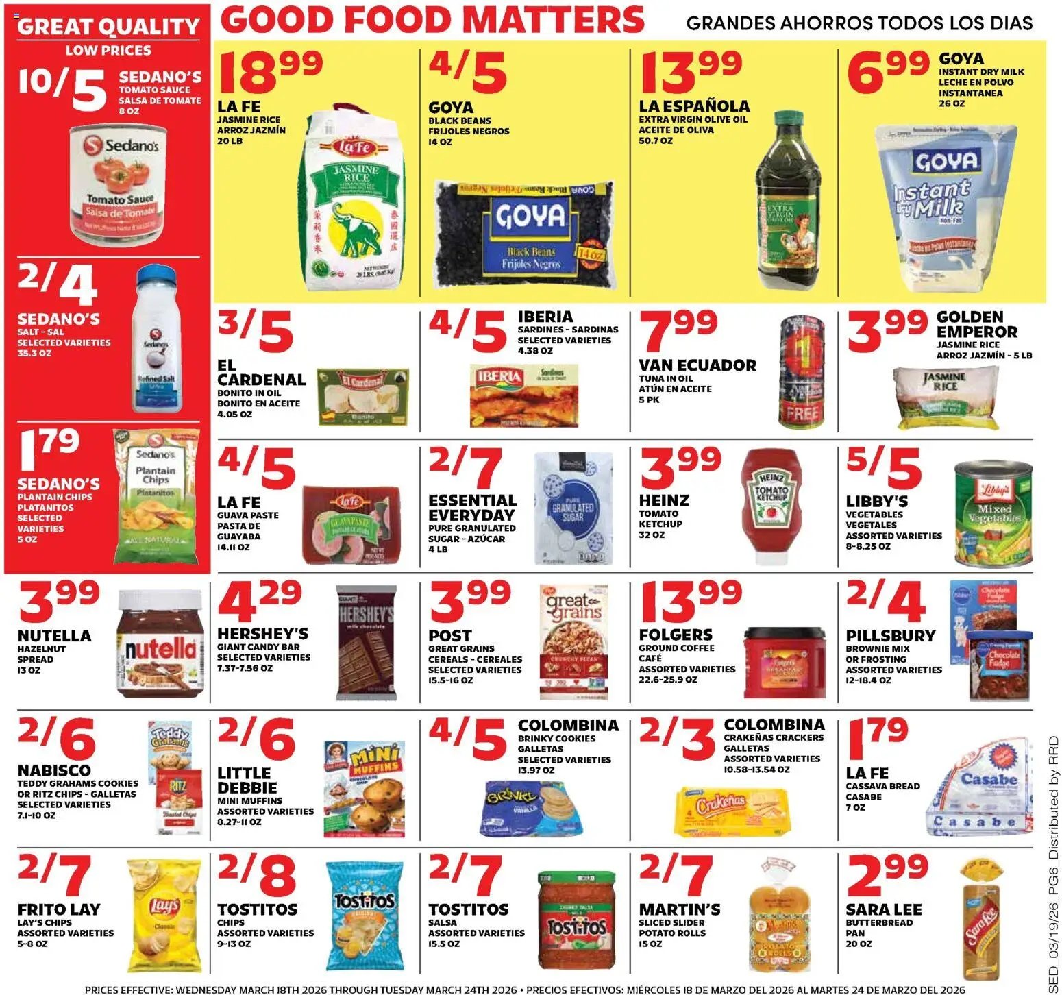 Sedano's offer from 03/18/2026 Sedano's Weekly Ad