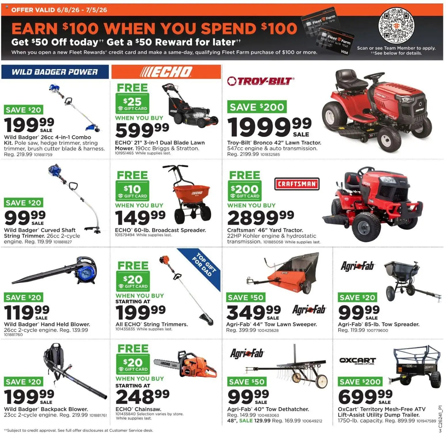 Mills Fleet Farm offer from 06/08/2026 Mills Fleet Farm Weekly Ad