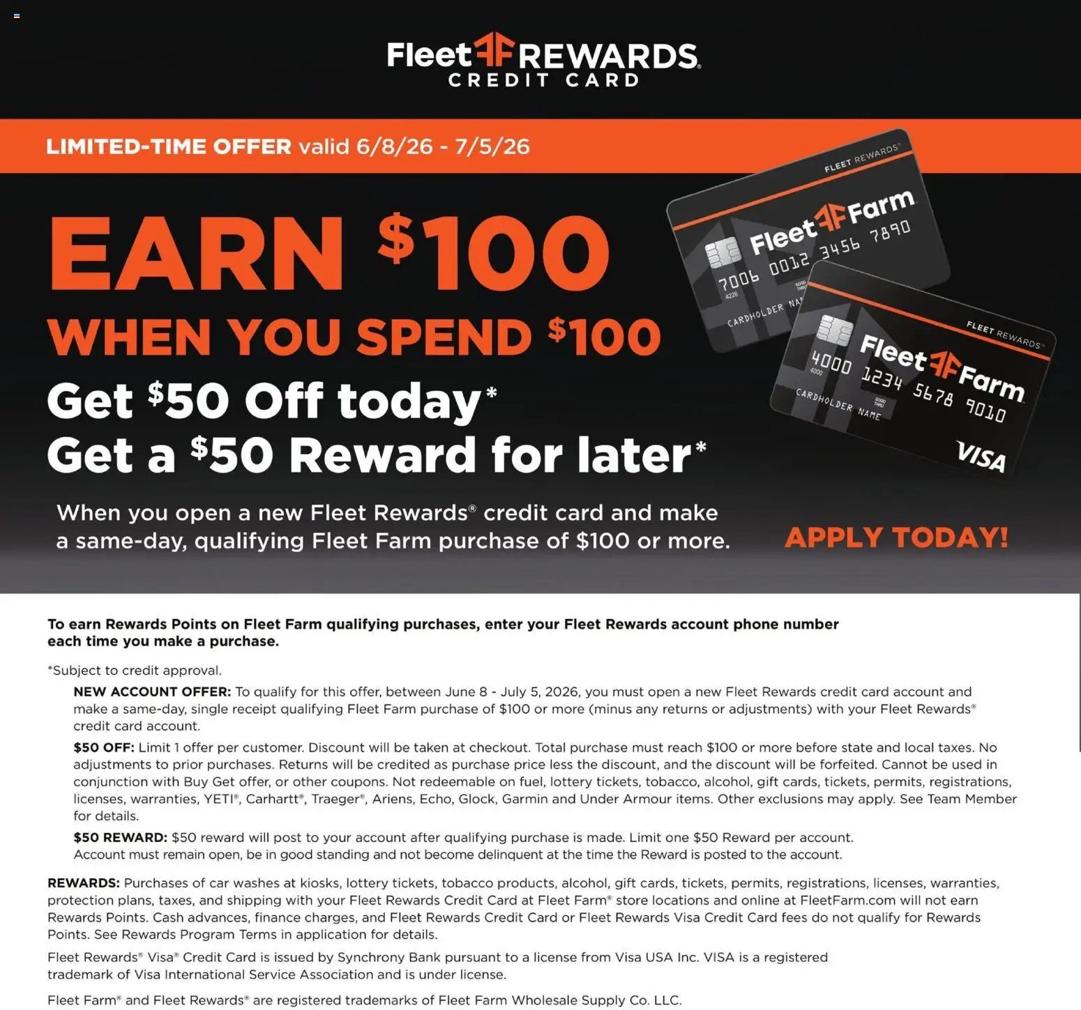 Mills Fleet Farm offer from 06/08/2026 Mills Fleet Farm Weekly Ad