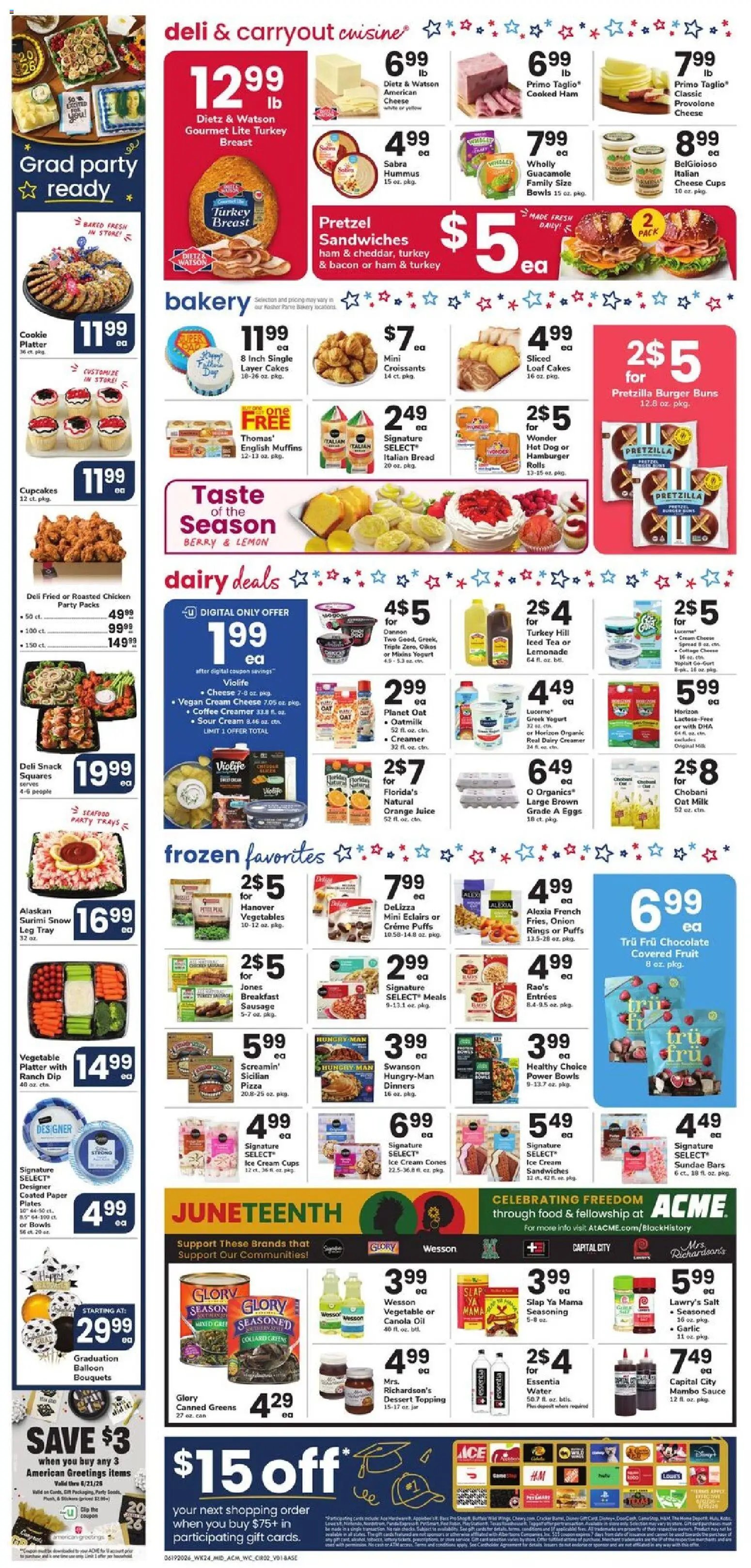 Acme offer from 06/19/2026 Acme Weekly Ad - NJ