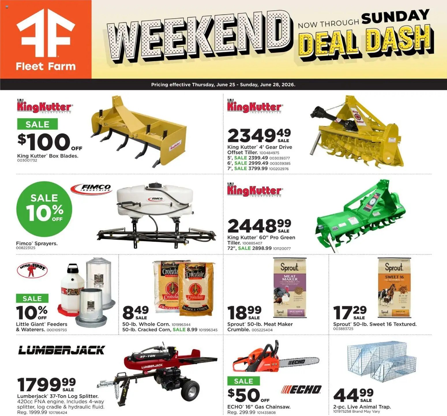 Mills Fleet Farm offer from 06/25/2026 Mills Fleet Farm Weekend Ad