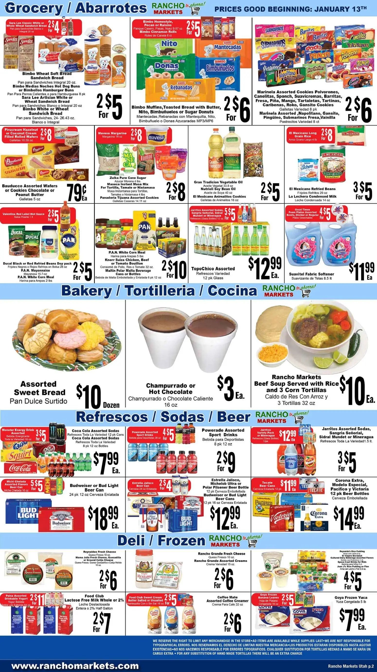 Rancho Markets offer from 01/13/2026 Weekly Ad