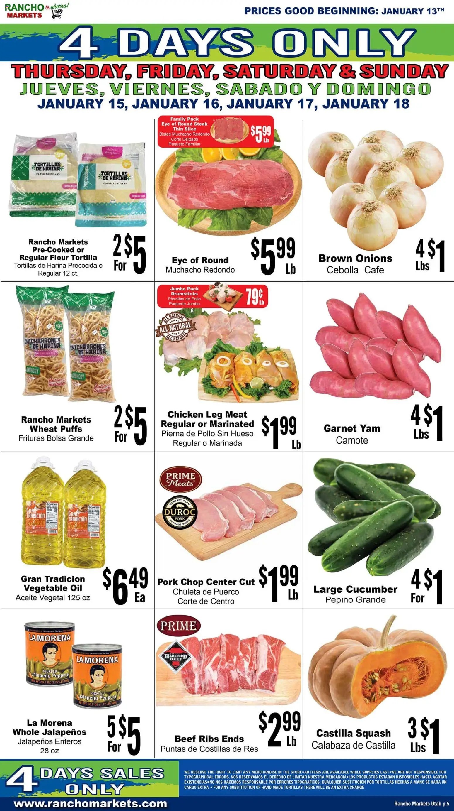Rancho Markets offer from 01/13/2026 Weekly Ad