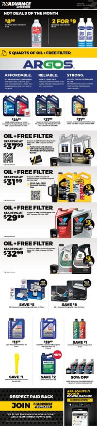 Advance Auto Parts offer from 04/22/2026 Advance Auto Parts Weekly Ad
