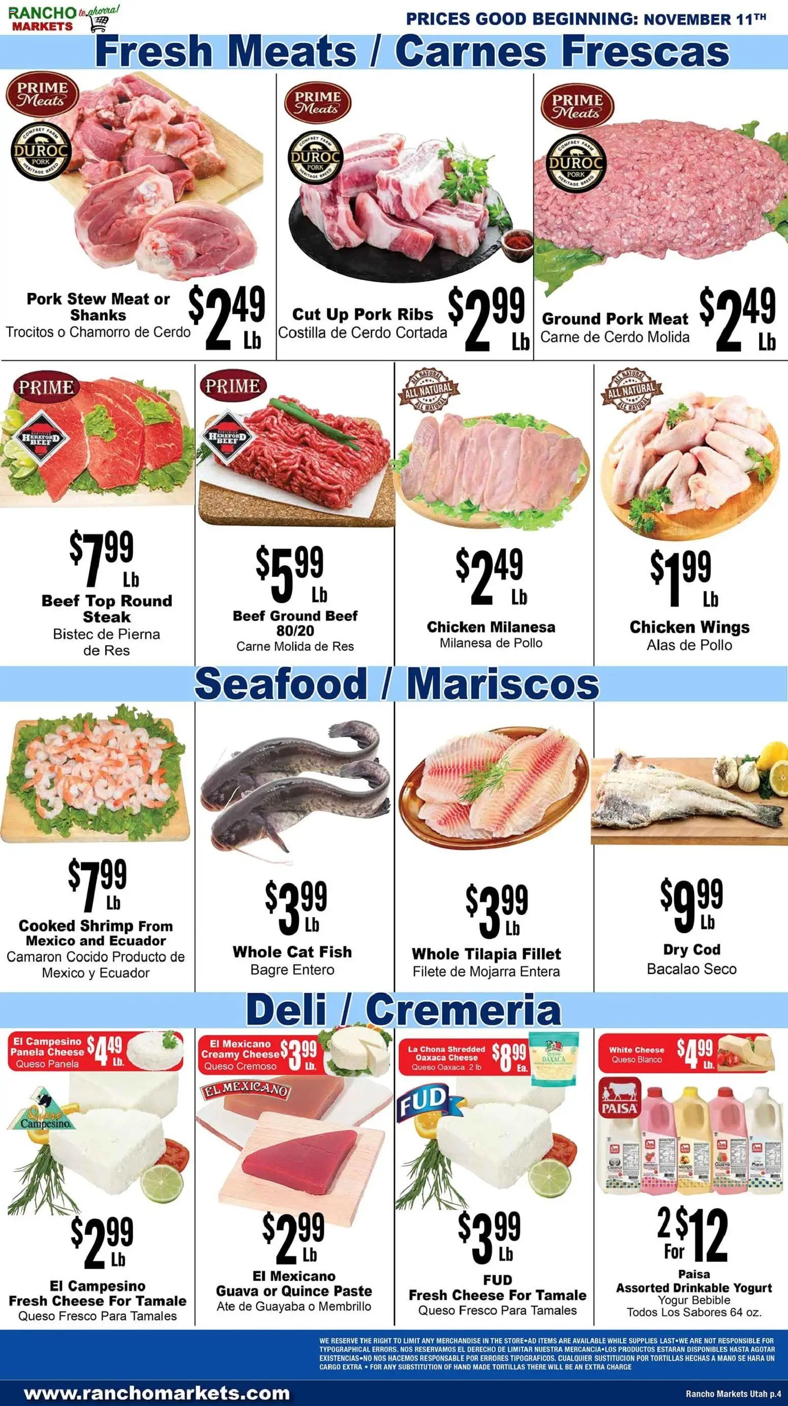 Rancho Markets offer from 11/11/2025 Weekly Ad