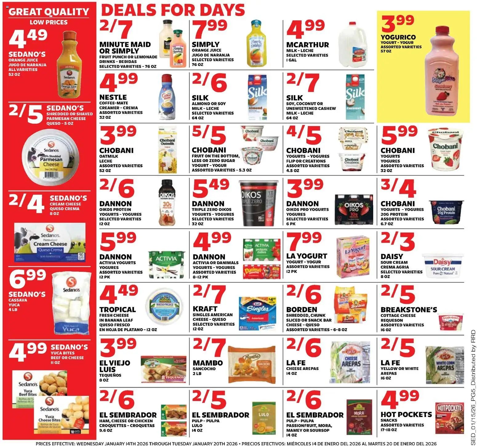 Sedano's offer from 01/14/2026 Weekly Ad