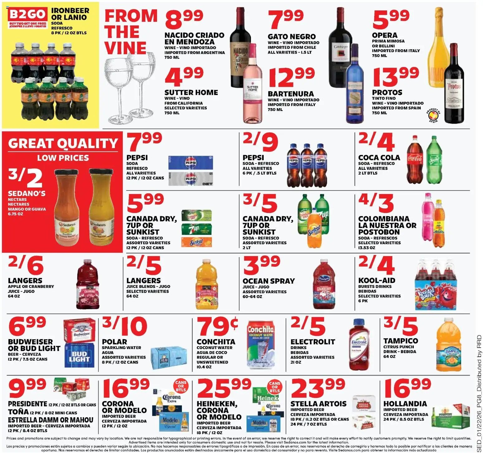 Sedano's offer from 01/21/2026 Weekly Ad
