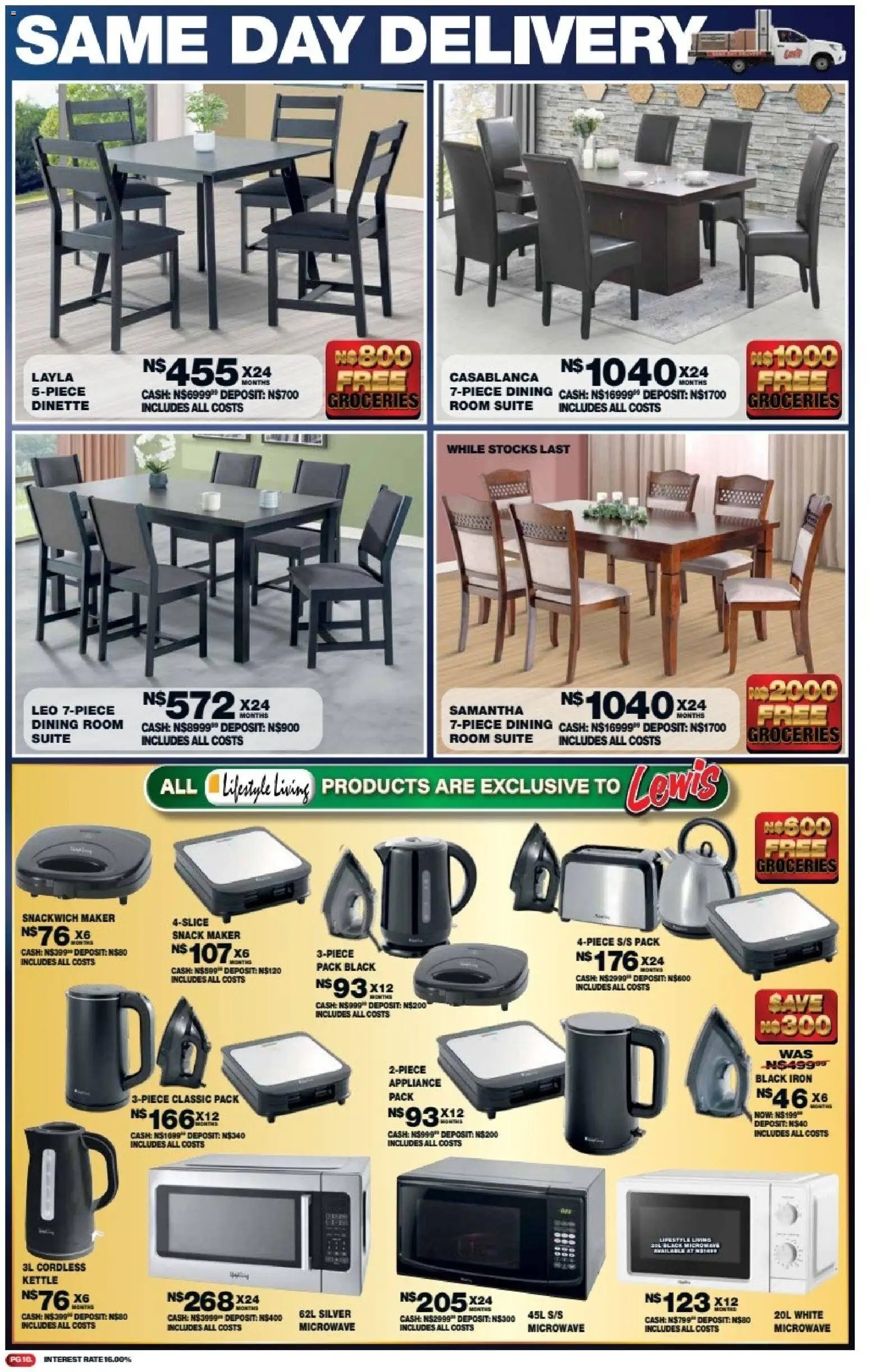 Lewis Stores special from 11/05/2026 Lewis Stores Namibia Brochure