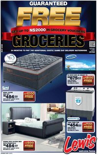 Lewis Stores special from 11/05/2026 Lewis Stores Namibia Brochure
