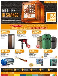 BUCO special from 27/07/2026 BUCO Orange Square Sale - Coastal Fundamental