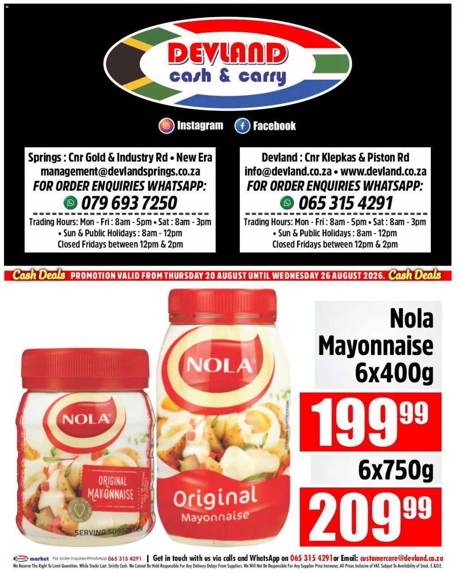 Devland special from 20/08/2026 Devland Cash Deals