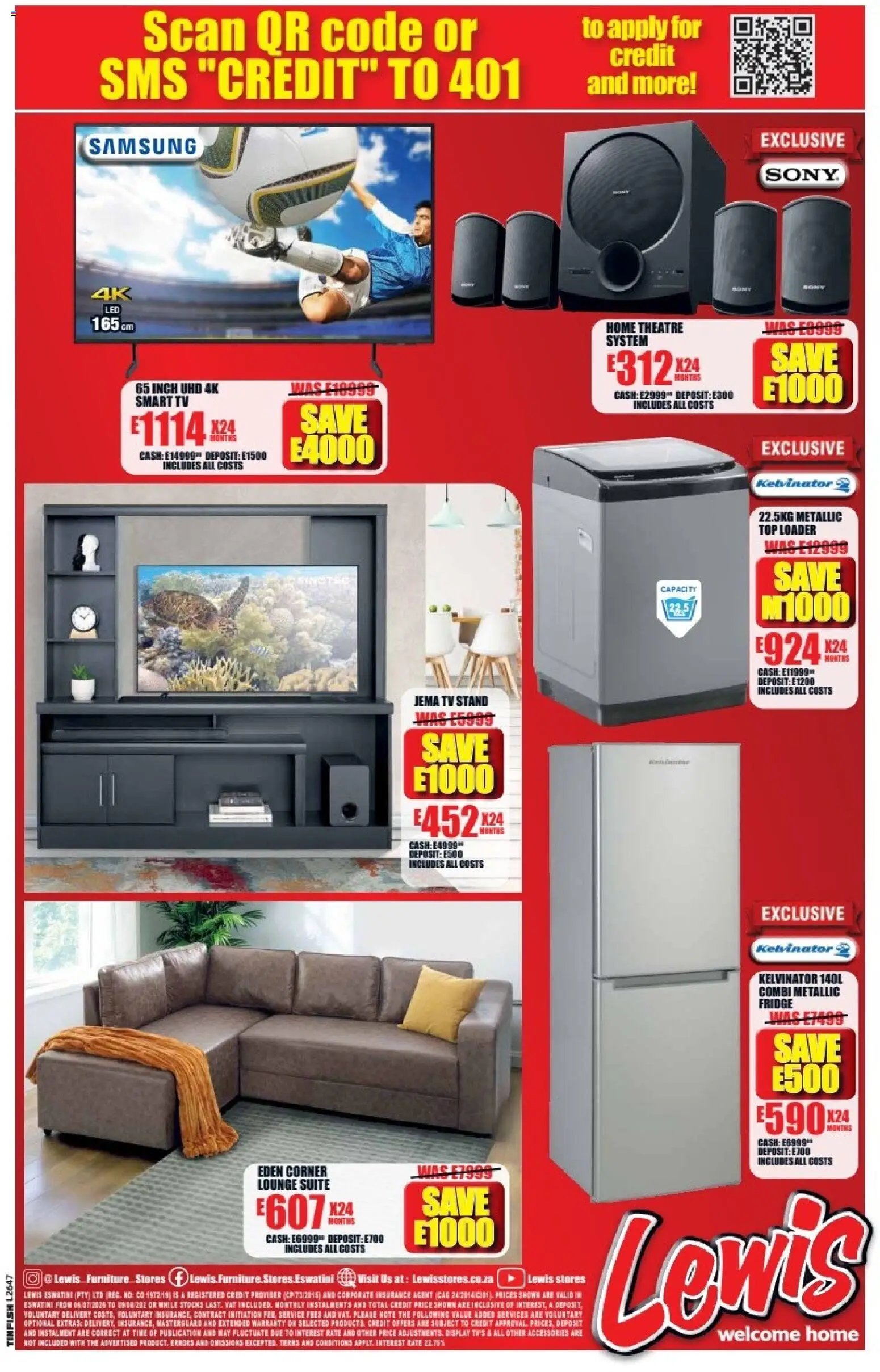 Lewis Stores special from 06/07/2026 Lewis Stores Eswatini Brochure