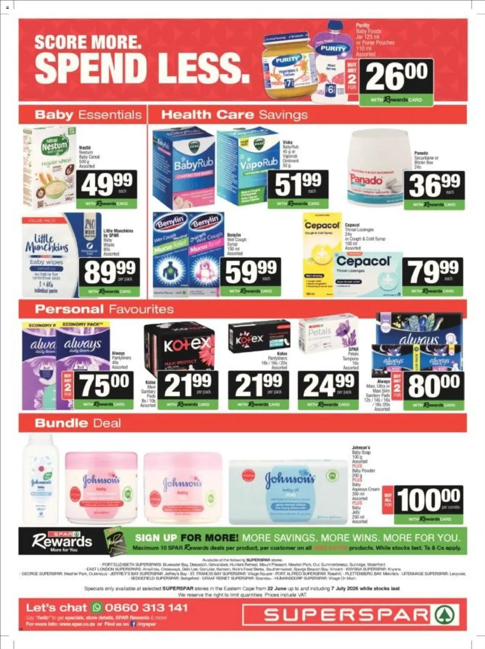 Superspar special from 22/06/2026 Superspar - Eastern Cape - Weekly Specials