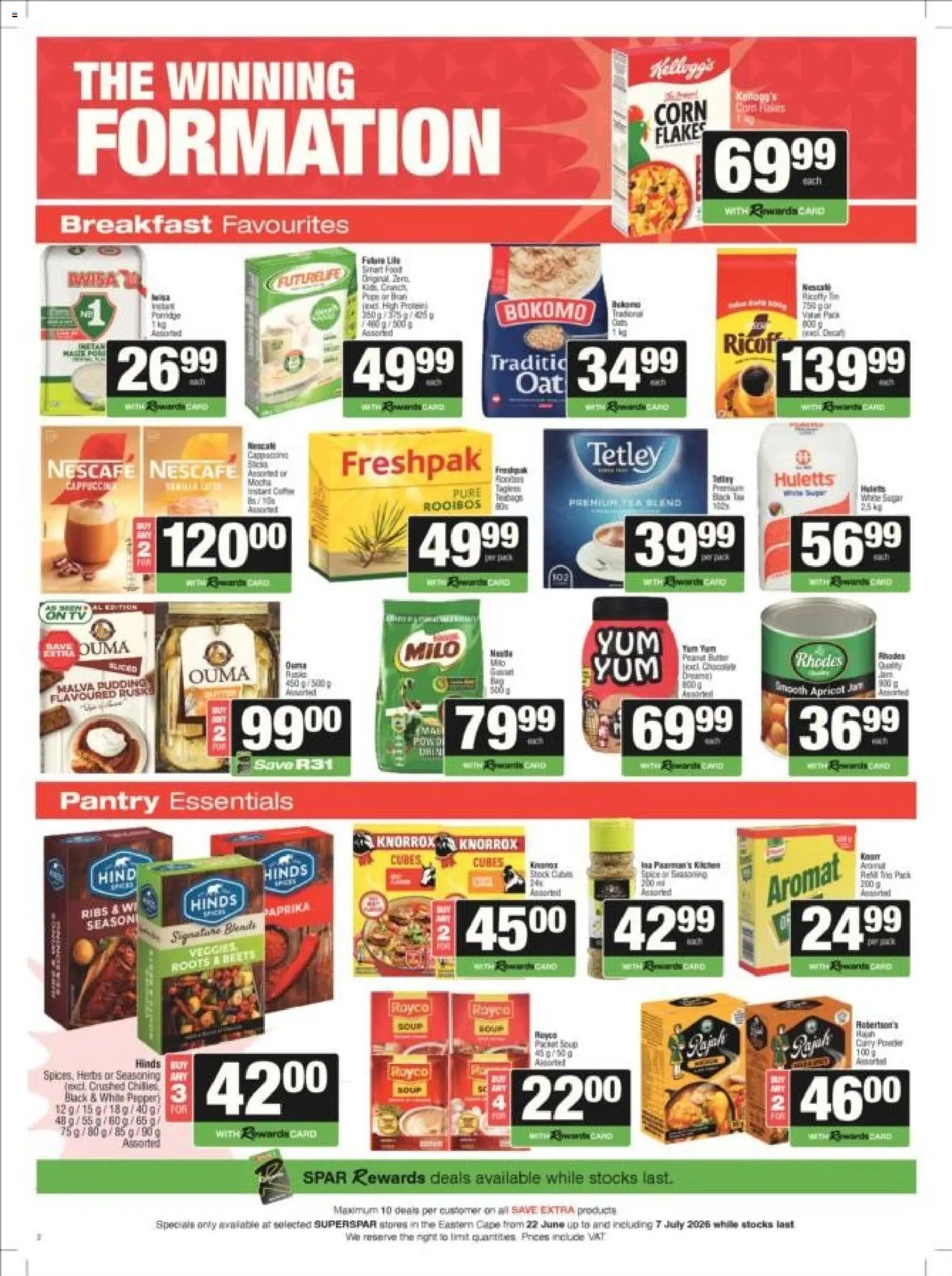 Superspar special from 22/06/2026 Superspar - Eastern Cape - Weekly Specials