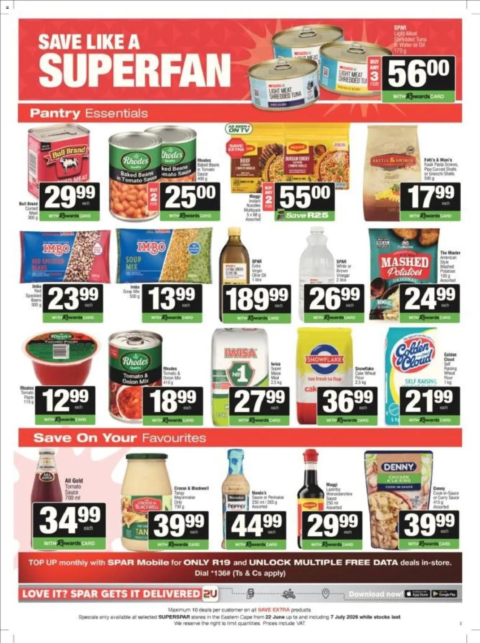 Superspar special from 22/06/2026 Superspar - Eastern Cape - Weekly Specials