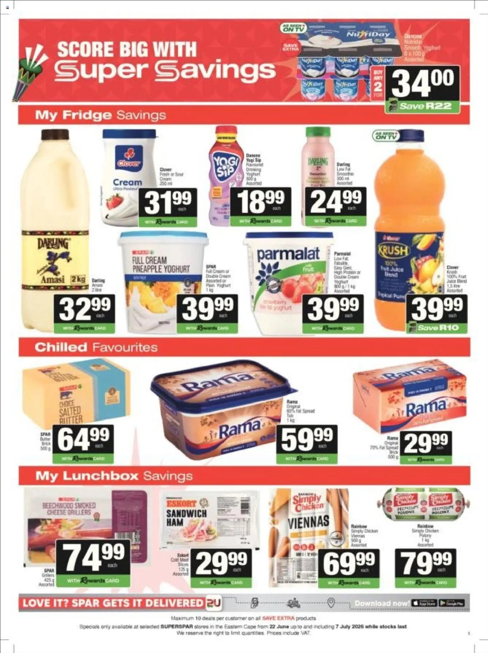 Superspar special from 22/06/2026 Superspar - Eastern Cape - Weekly Specials