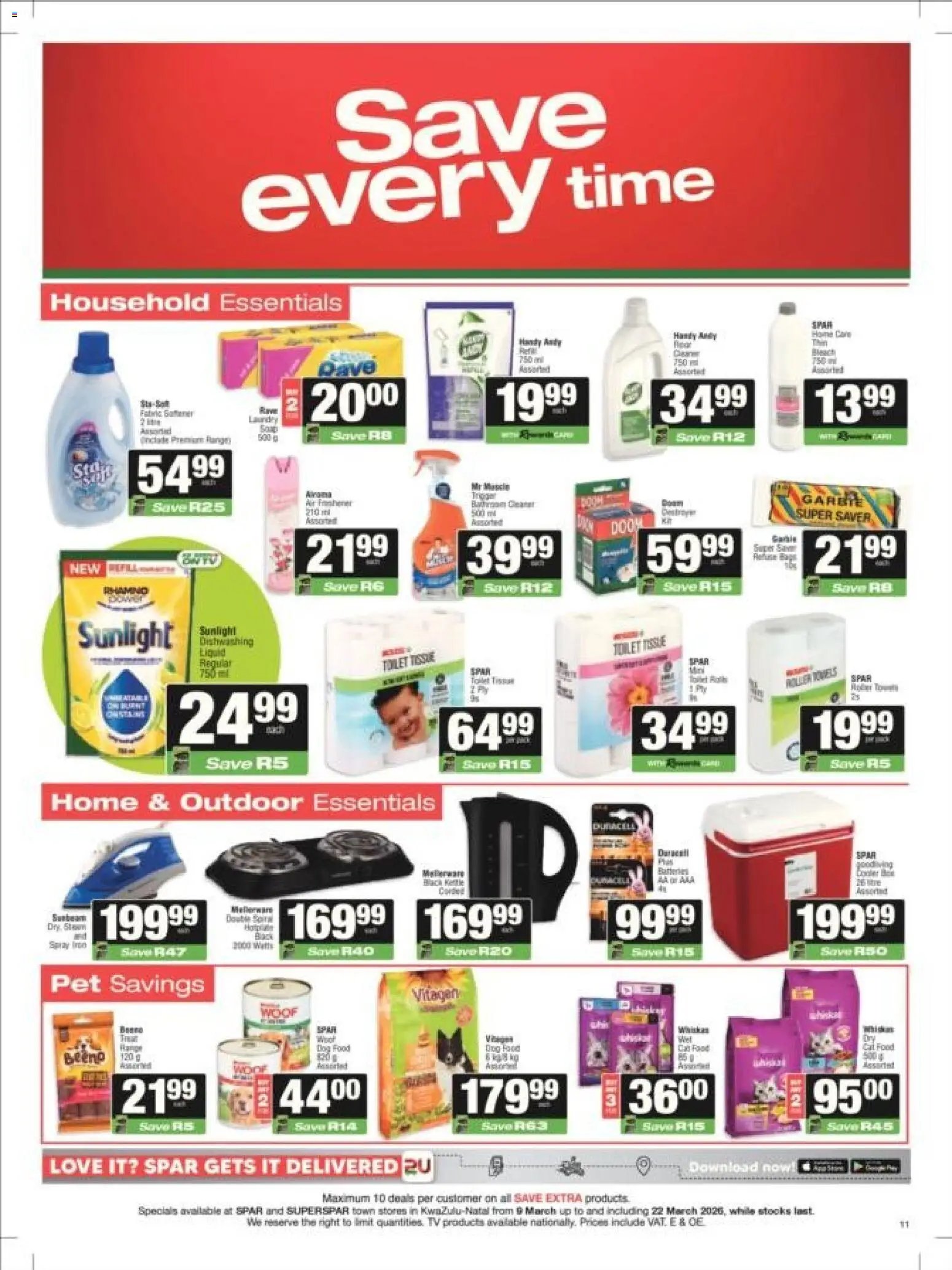 Superspar special from 09/03/2026 Superspar - Kwazulu-Natal - Weekly Specials (2026-03-09 - 2026-03-22) | 11