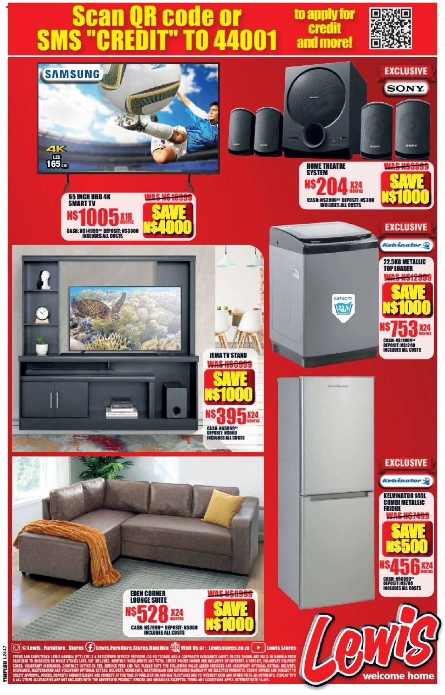 Lewis Stores special from 06/07/2026 Lewis Stores Namibia Brochure