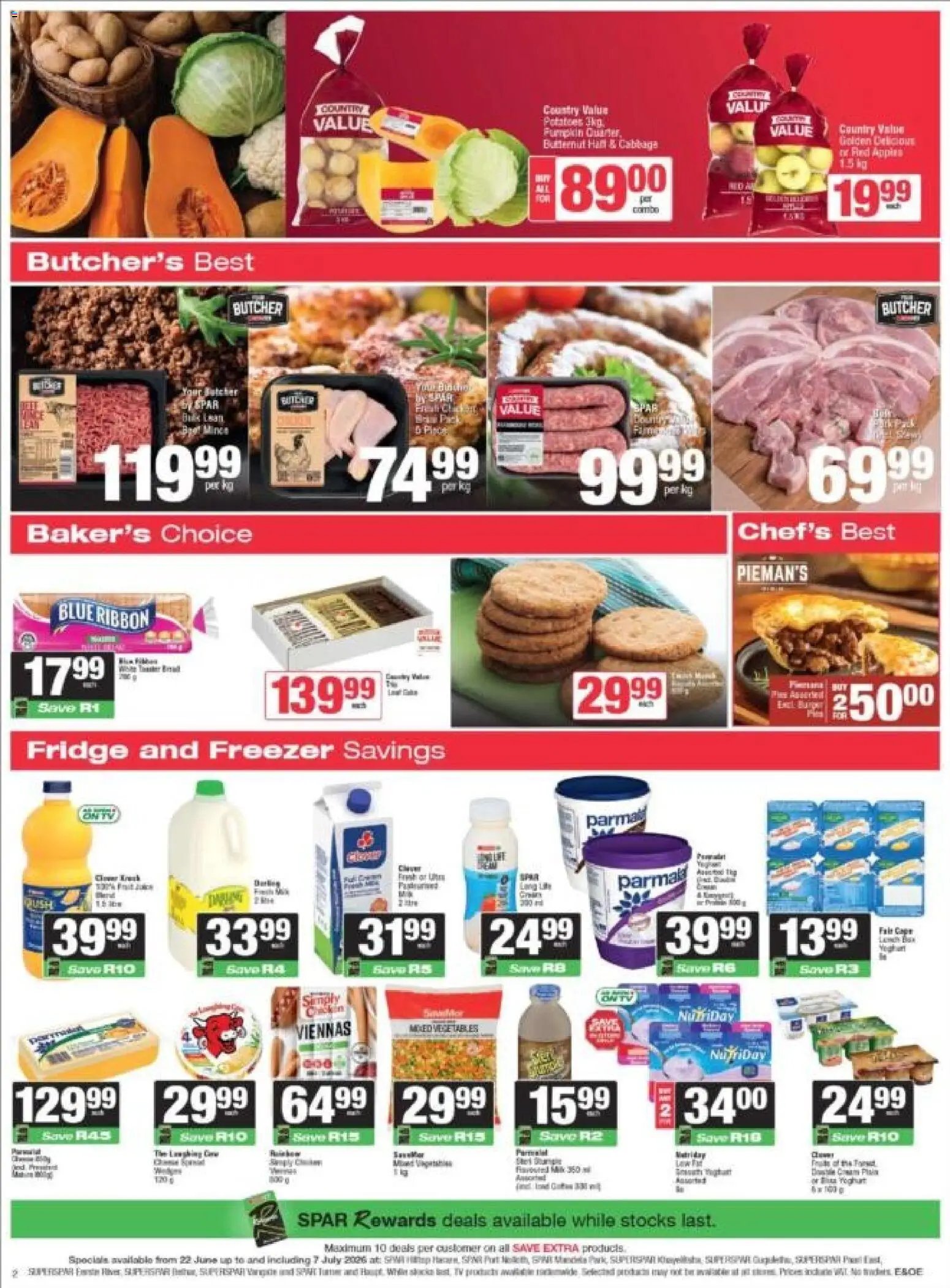 Superspar special from 22/06/2026 Superspar - Western Cape - Weekly Specials