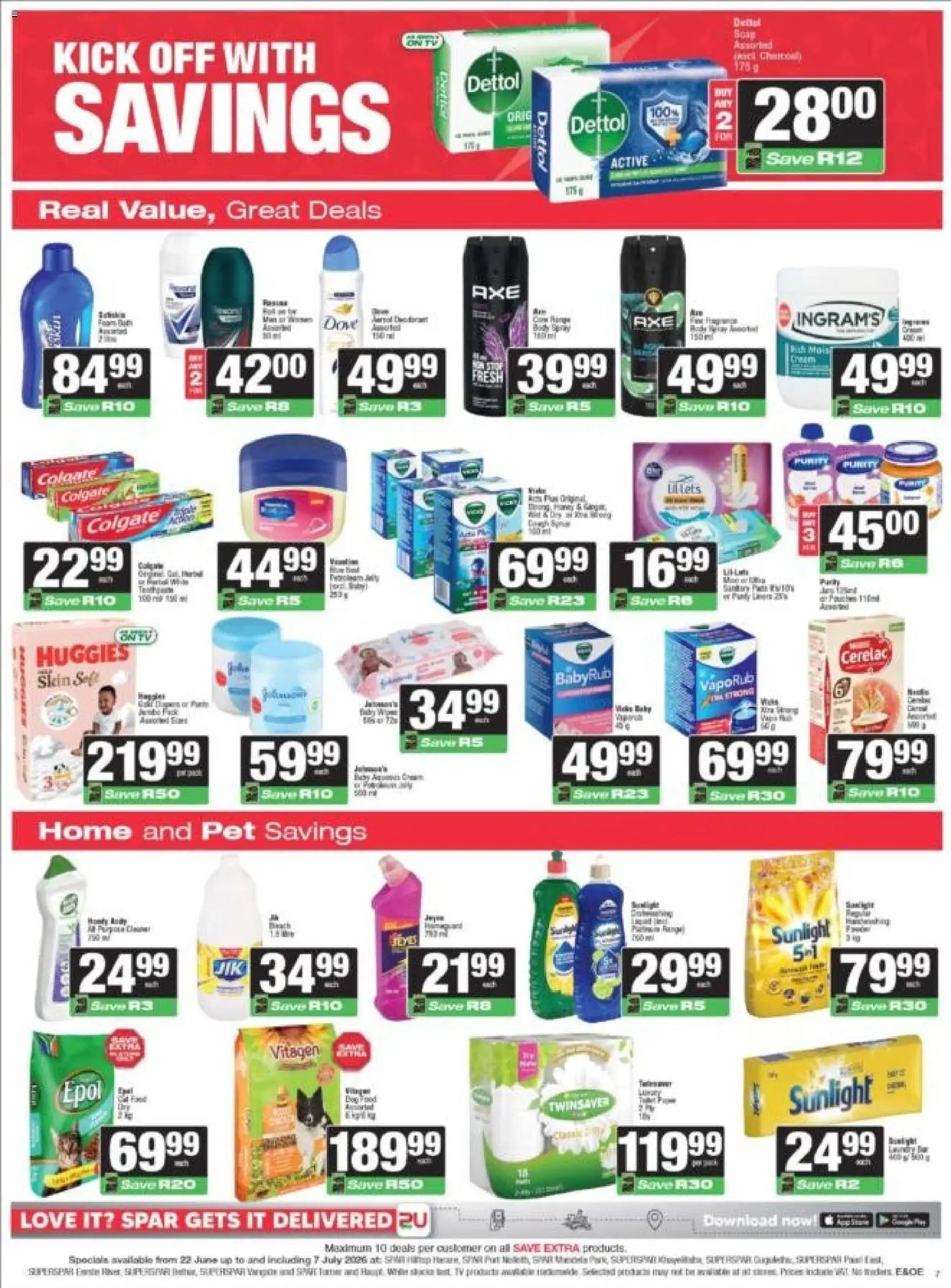 Superspar special from 22/06/2026 Superspar - Western Cape - Weekly Specials