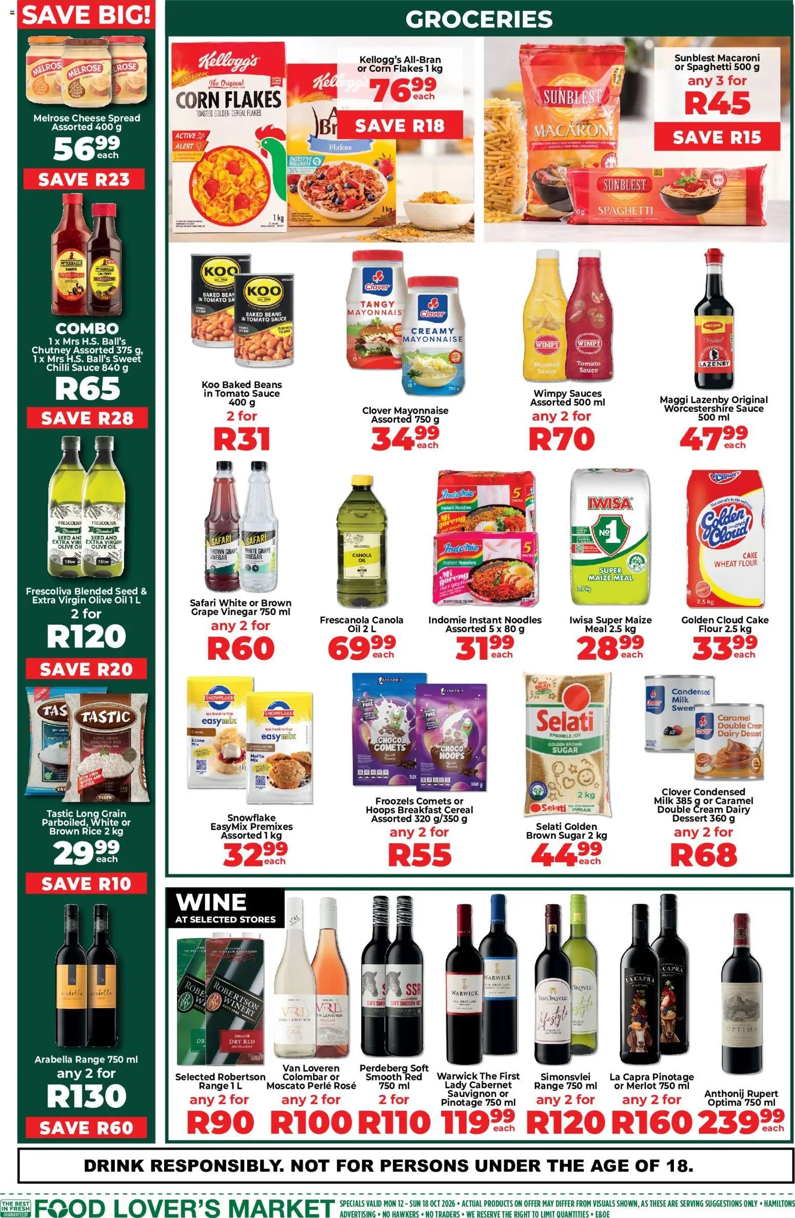 Food Lover's Market Western Cape - Weekly Specials from 12/10 - 18/10/2026 > Promotions