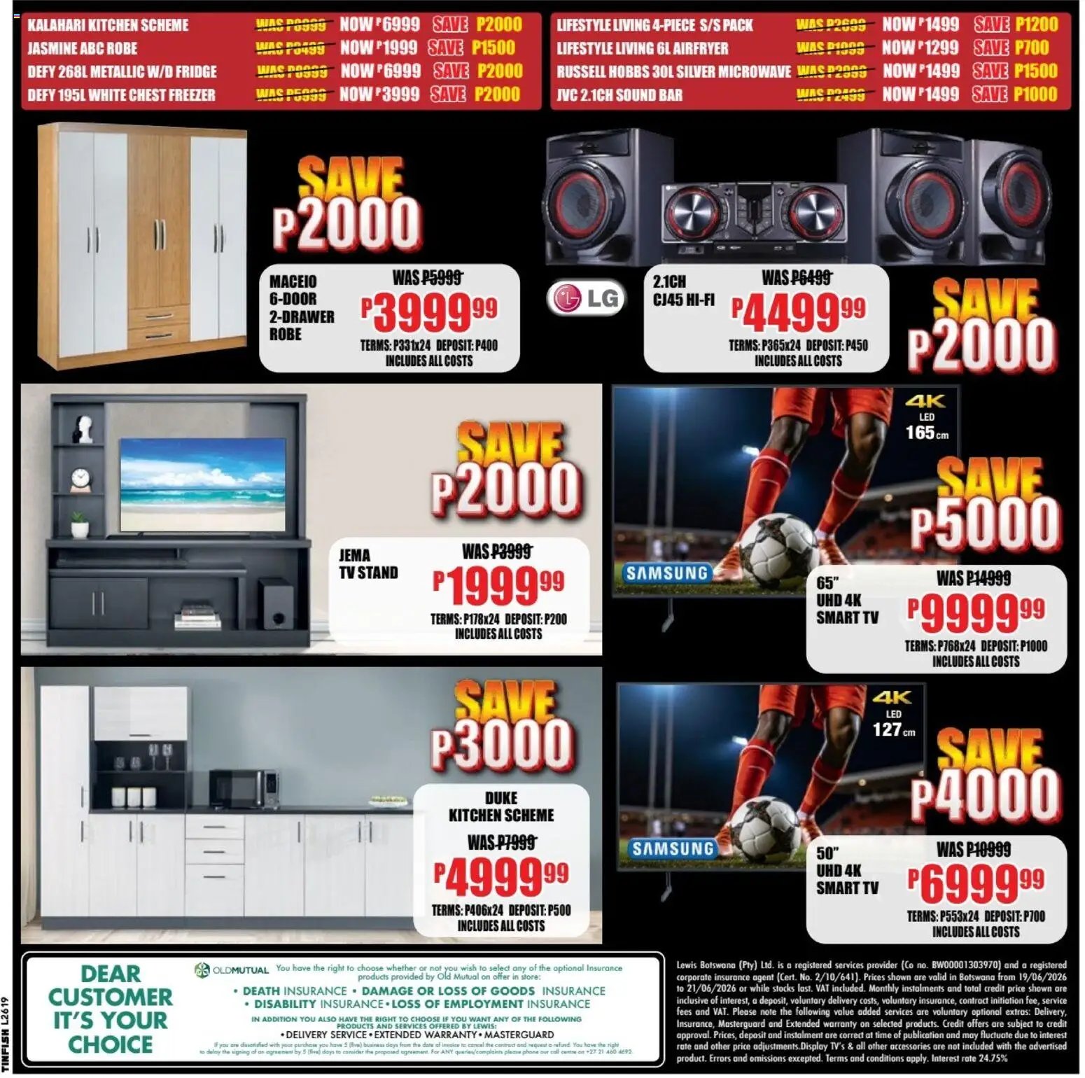 Lewis Stores special from 19/06/2026 Lewis Stores Botswana Brochure