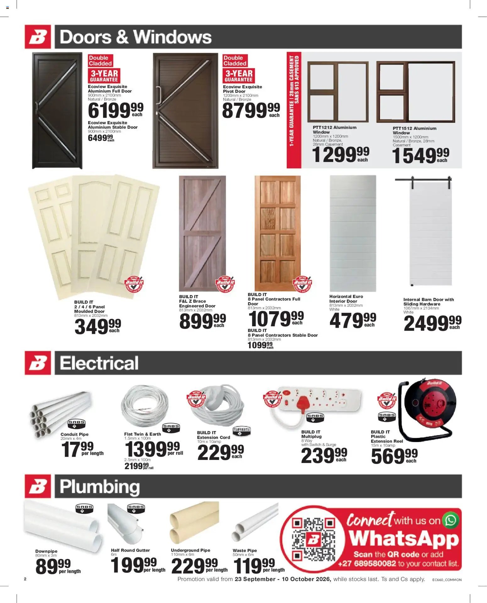 Build It special from 23/09/2026 Build It Eastern Cape - Specials