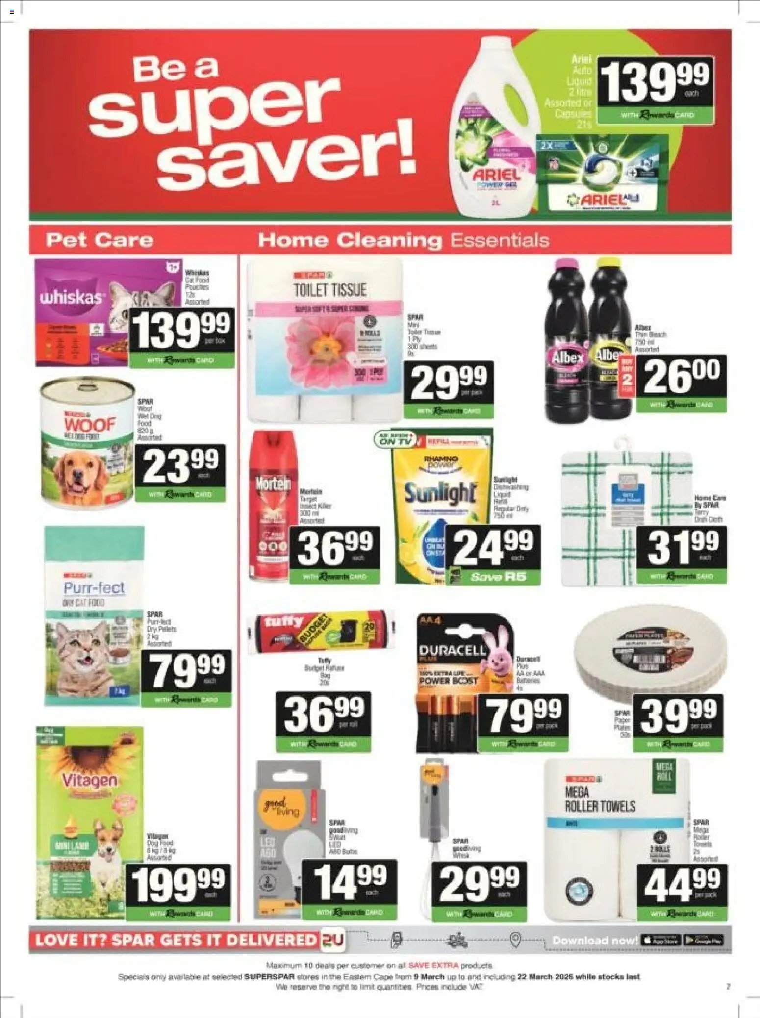 Superspar special from 09/03/2026 Superspar - Eastern Cape - Weekly Specials (2026-03-09 - 2026-03-22) | 1