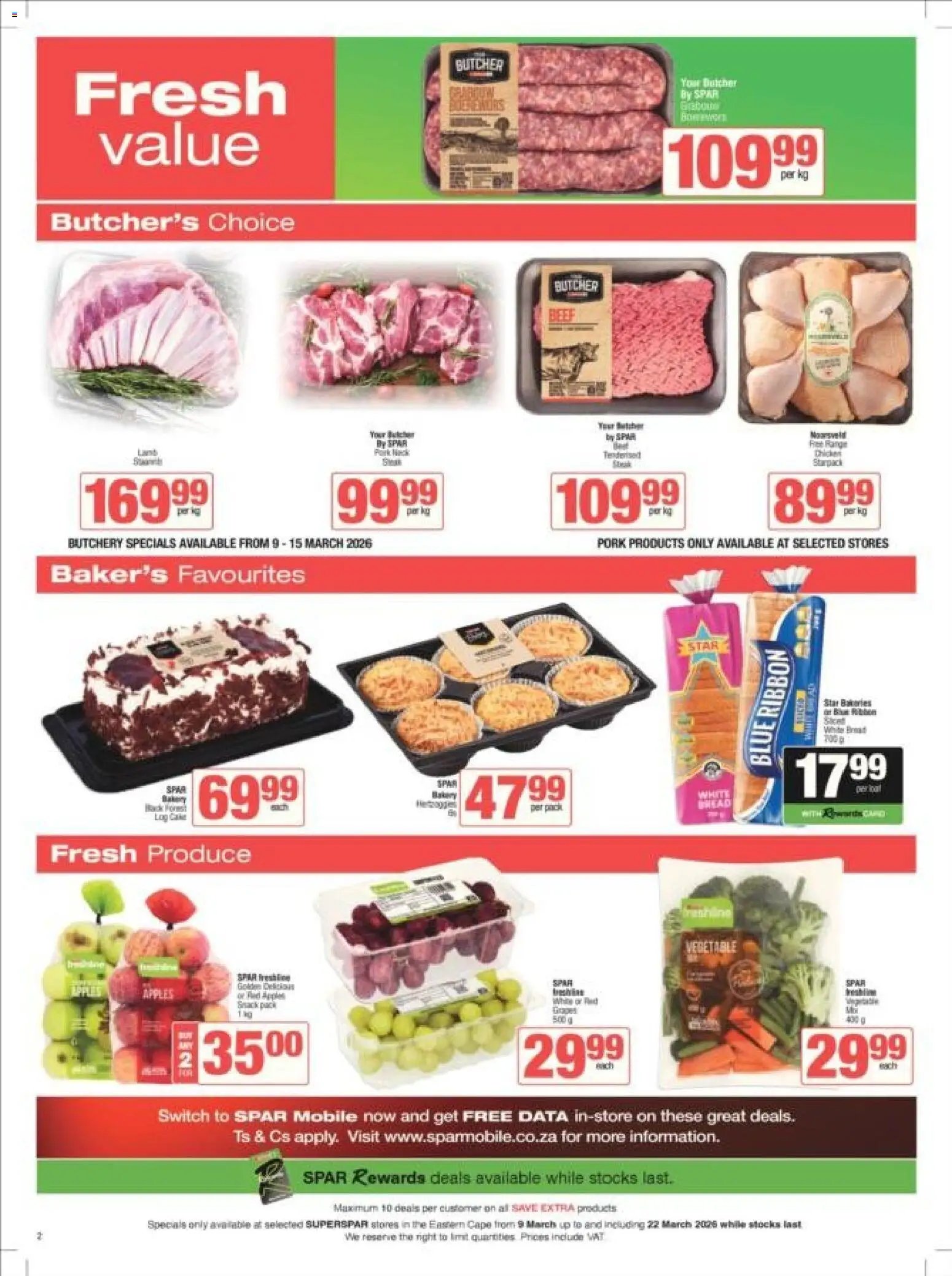 Superspar special from 09/03/2026 Superspar - Eastern Cape - Weekly Specials (2026-03-09 - 2026-03-22) | 8