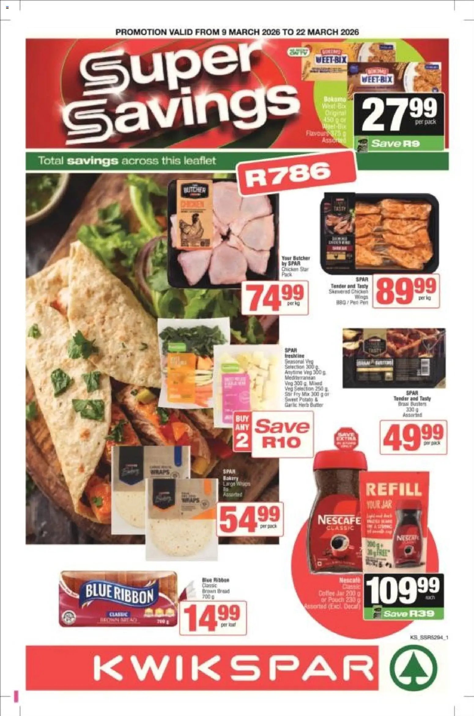 KWIKSPAR special from 09/03/2026 KWIKSPAR - Gauteng - Weekly Specials (2026-03-09 - 2026-03-22) | 1