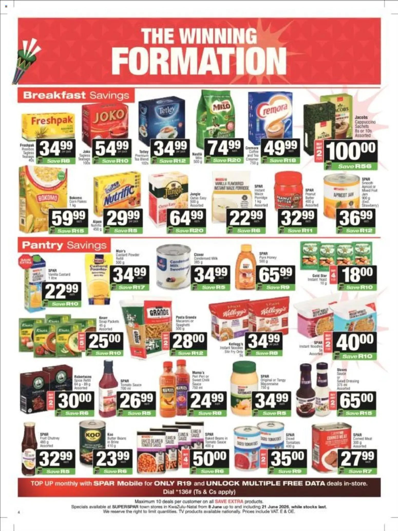 Superspar special from 08/06/2026 Superspar - Kwazulu-Natal - Weekly Specials