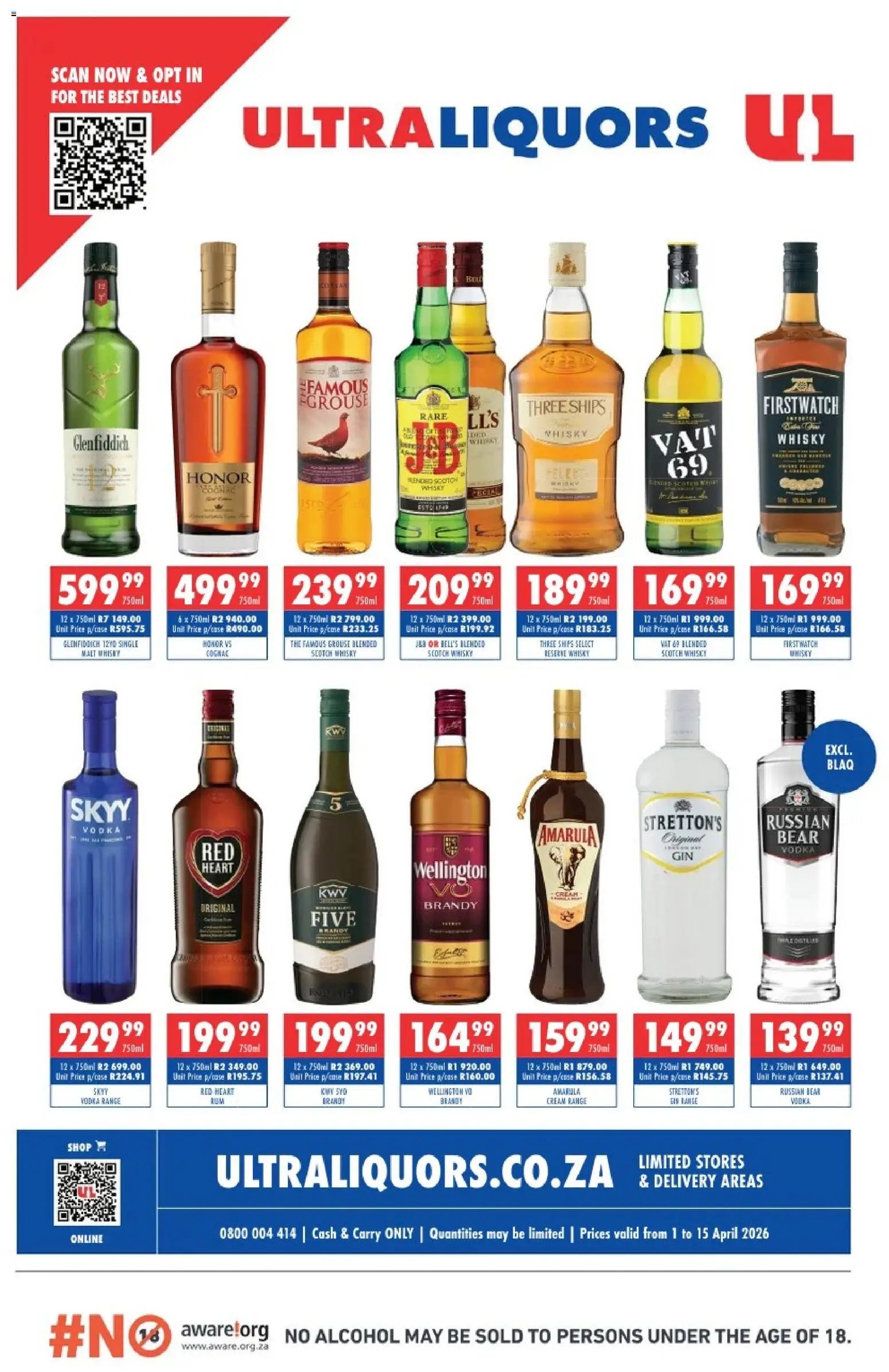Ultra Liquors special from 01/04/2026 Ultra Liquors Specials (2026-04-01 - 2026-04-15) | 1