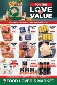Food Lover's Market special from 10/08/2026 Food Lover's Market KwaZulu-Natal - Mid Month Specials