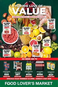 Food Lover's Market special from 23/04/2026 Food Lover's Market Western Cape - For the Love of Value (2026-04-23 - 2026-05-03)