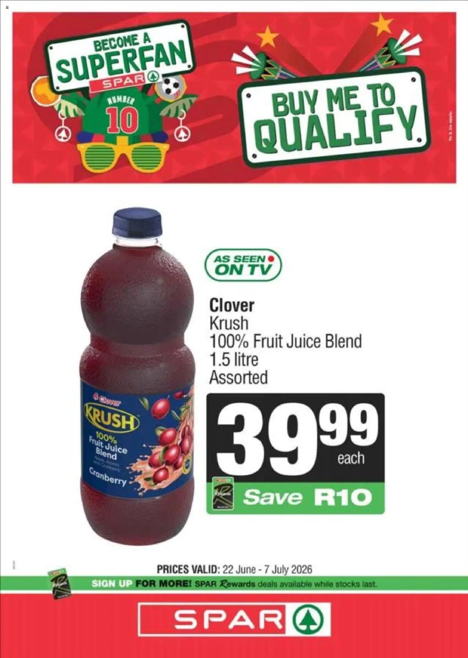 KWIKSPAR special from 22/06/2026 KWIKSPAR Specials